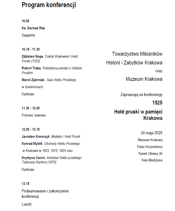 Program konferencji